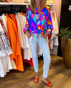 Camicie a maniche lunghe e stile casual colorato