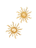 Orecchini a perno con sole vintage
