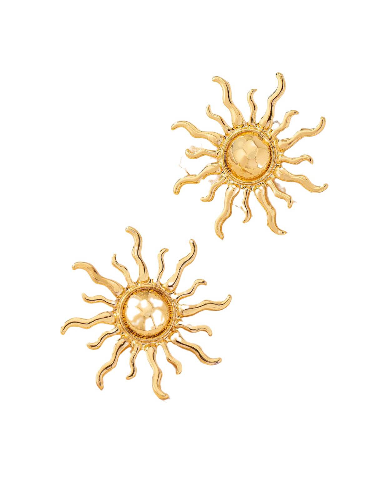 Orecchini a perno con sole vintage