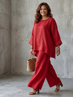 Prue | Completo Tunica Oversize con Pantaloni Larghi