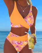 Bikini sexy stampato a fiori