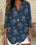 Camicetta casual con stampa floreale
