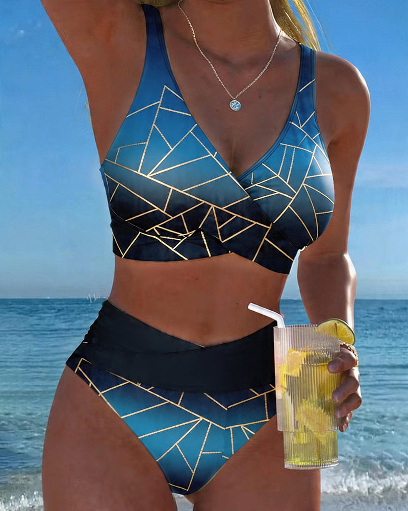 Bikini Sfumato Geometrico Linea