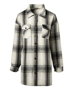 Camicia casual a quadri con taschino