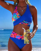 Bikini Floreale Scollo a V