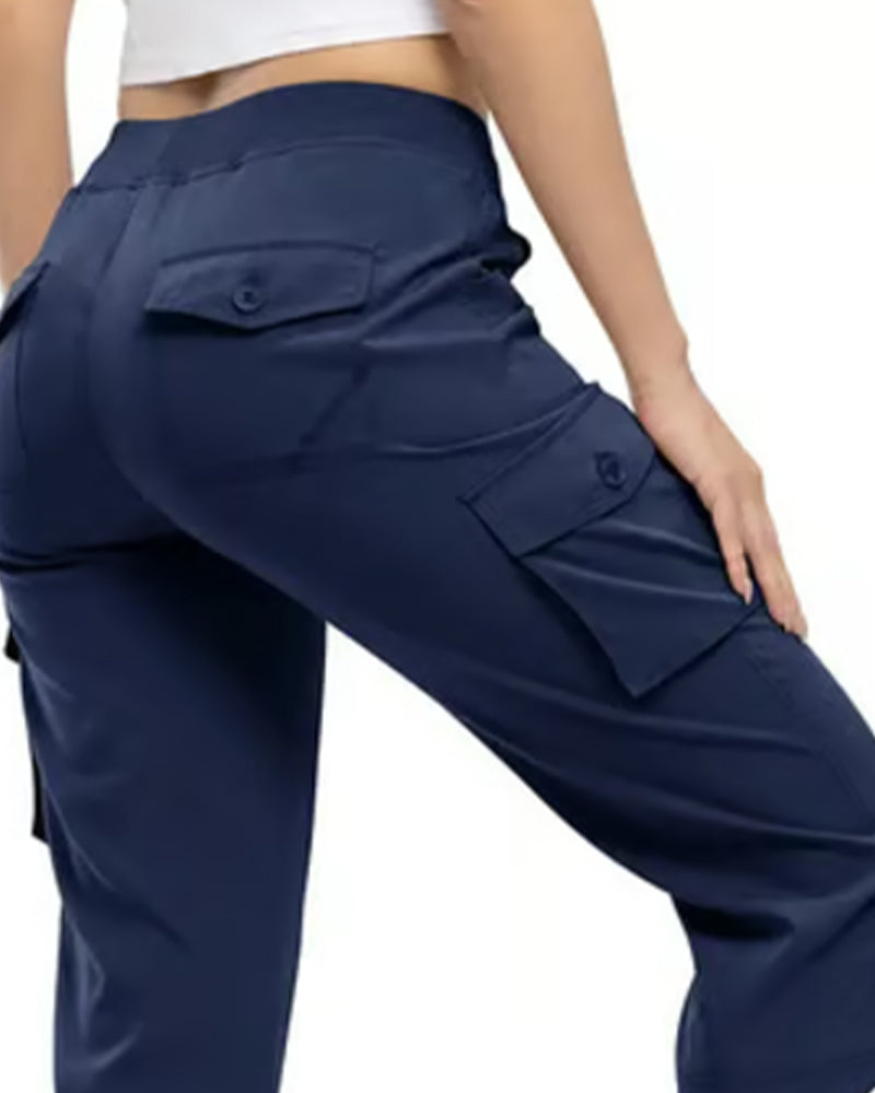 Pantaloni Casual Corti Multi-Tasche da Trekking