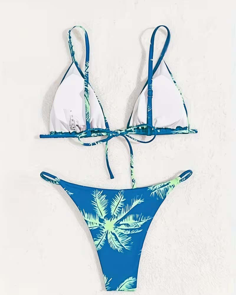 Bikini con Spalline Sottili a Vita Bassa