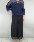 Blusa in maglia a trama larga e vestibilità ampia