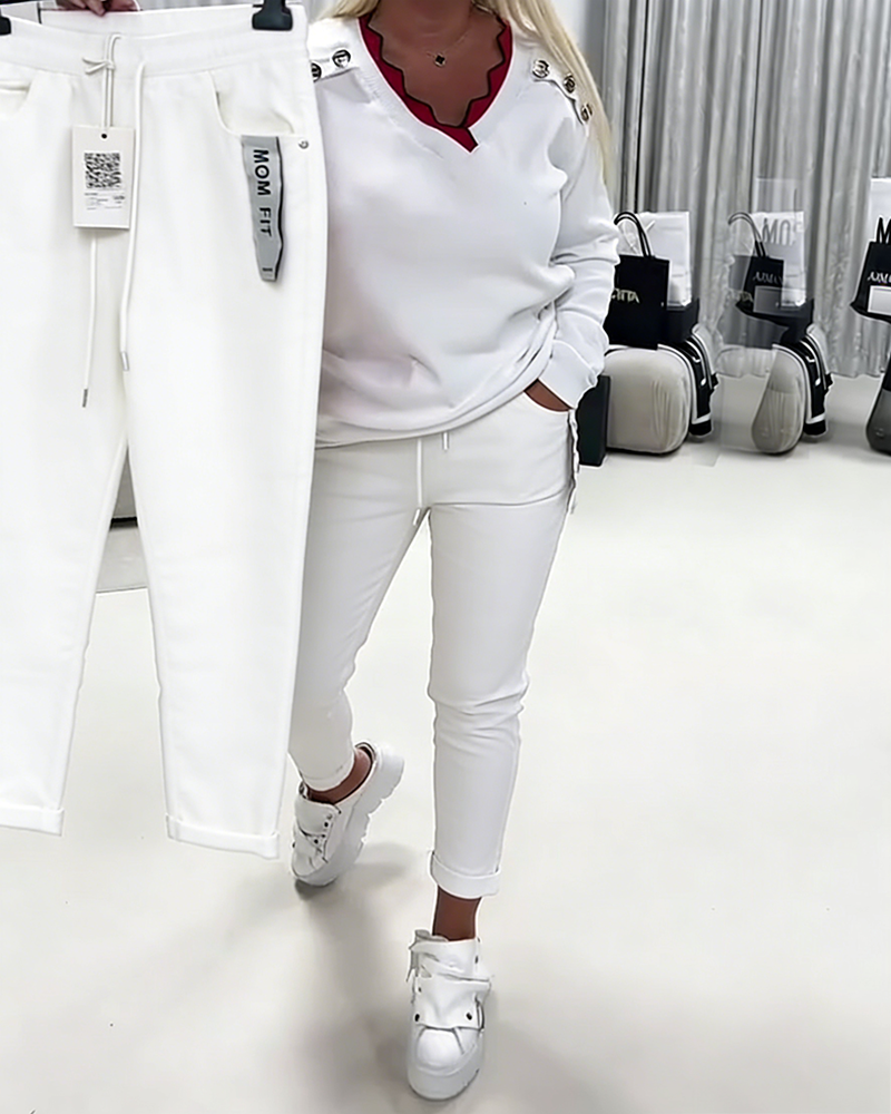 Pantaloni Moda Elastico Coulisse