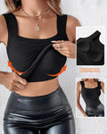 🔥Canotta Modellante con Scollo a U e Reggiseno Integrato