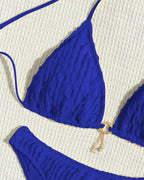 Bikini sexy tinta unita due pezzi triangolo