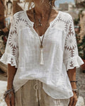Camicetta Margherita Pizzo Patchwork