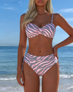 Bikini Bralette Stampa Zebrata