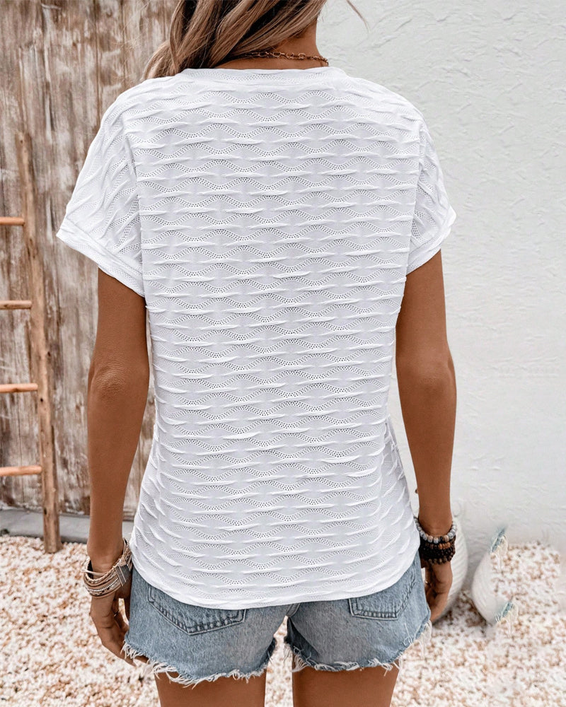 T-Shirt Girocollo Semplice Versatile