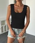 Canotta con scollo a U