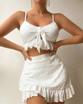Completo bikini a tre pezzi con vestito