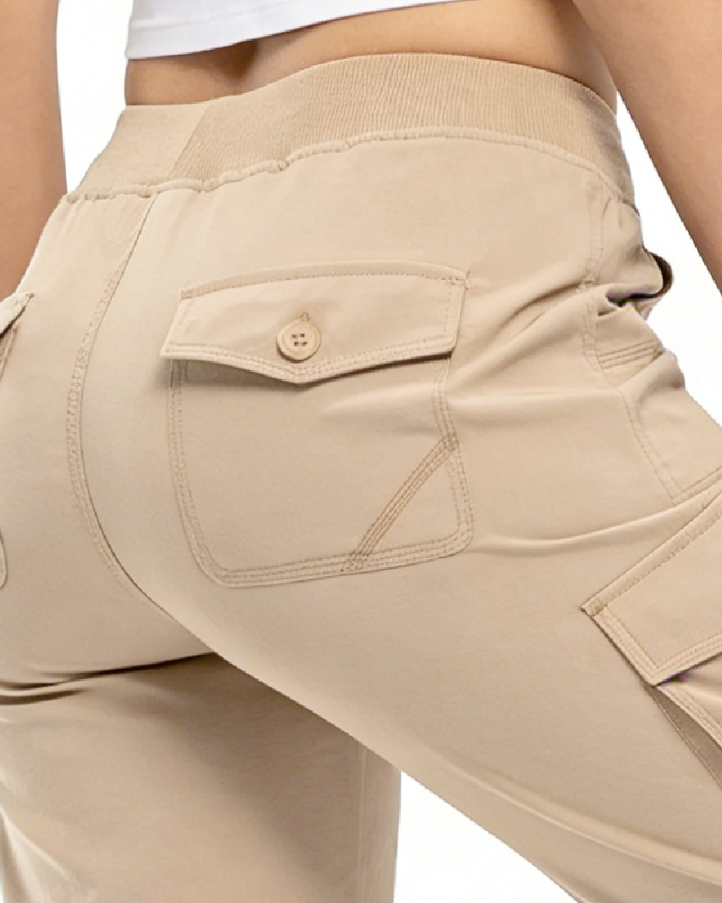 Pantaloni Casual Corti Multi-Tasche da Trekking