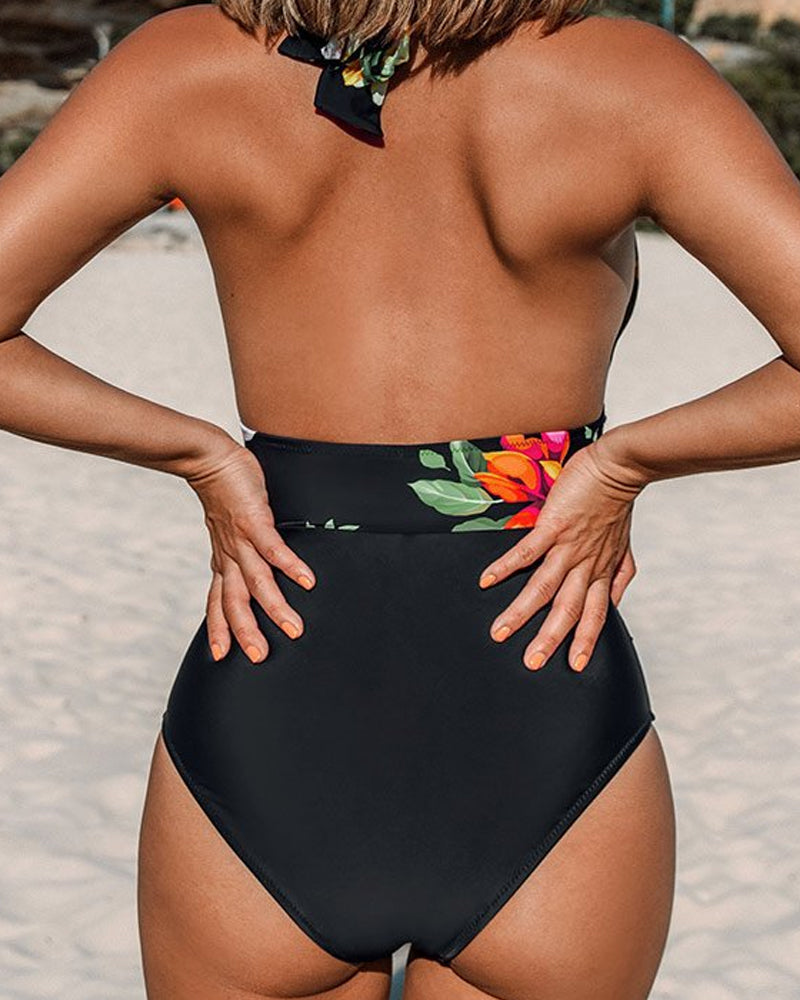 Costume da bagno intero floreale