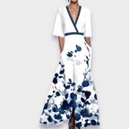 Eliana™ | Abito Elegante A-Line Floreale