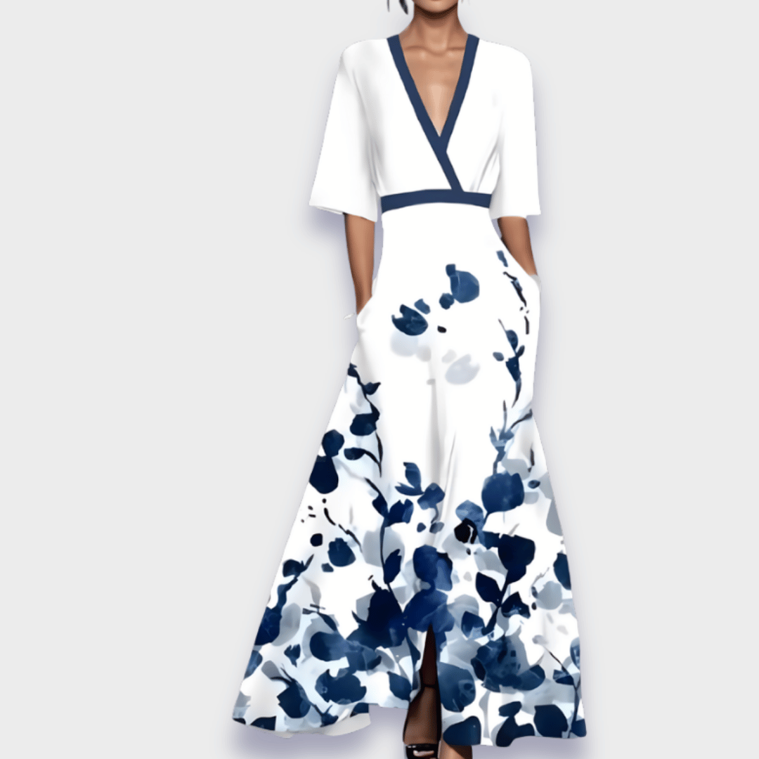 Eliana™ | Abito Elegante A-Line Floreale