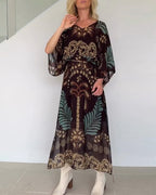 Abito boho con scollo a V ampio