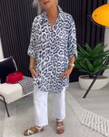 Camicetta Revers Stampa Leopardo