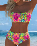Bikini a fascia stampato