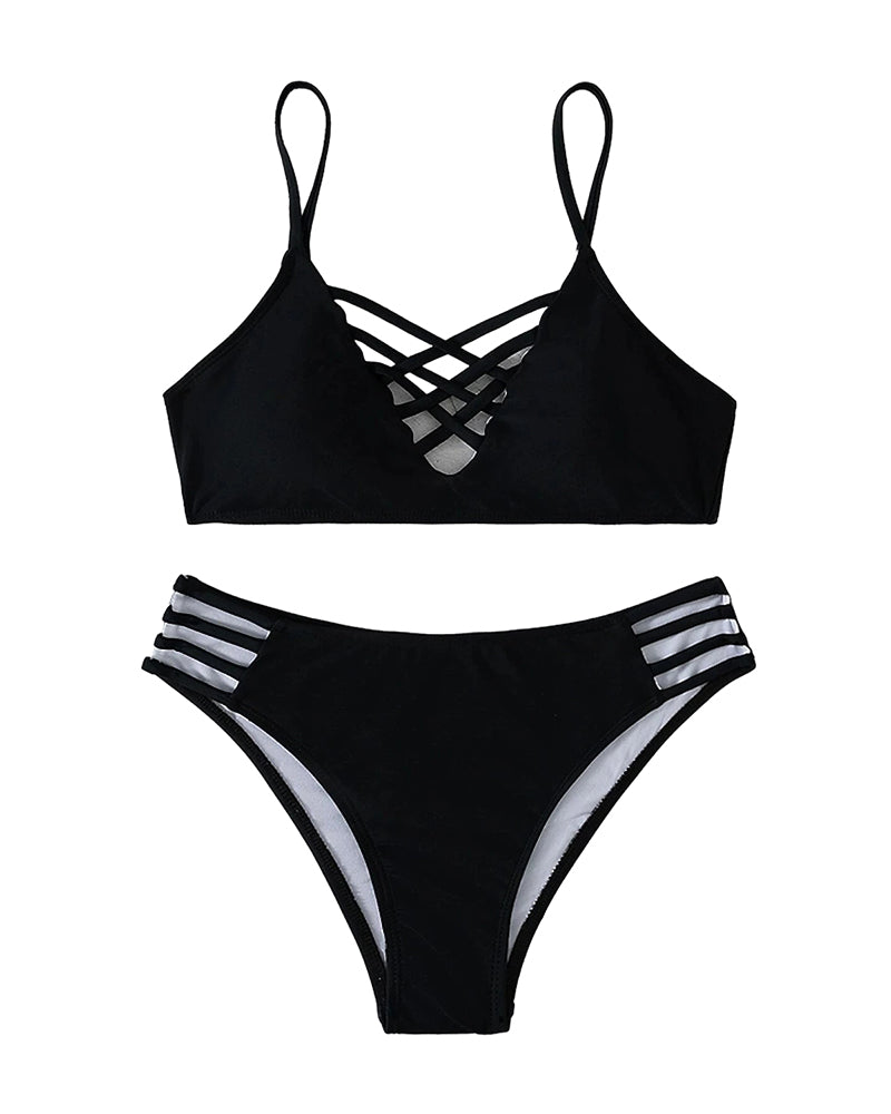 Bikini da donna sexy scavato per le vacanze