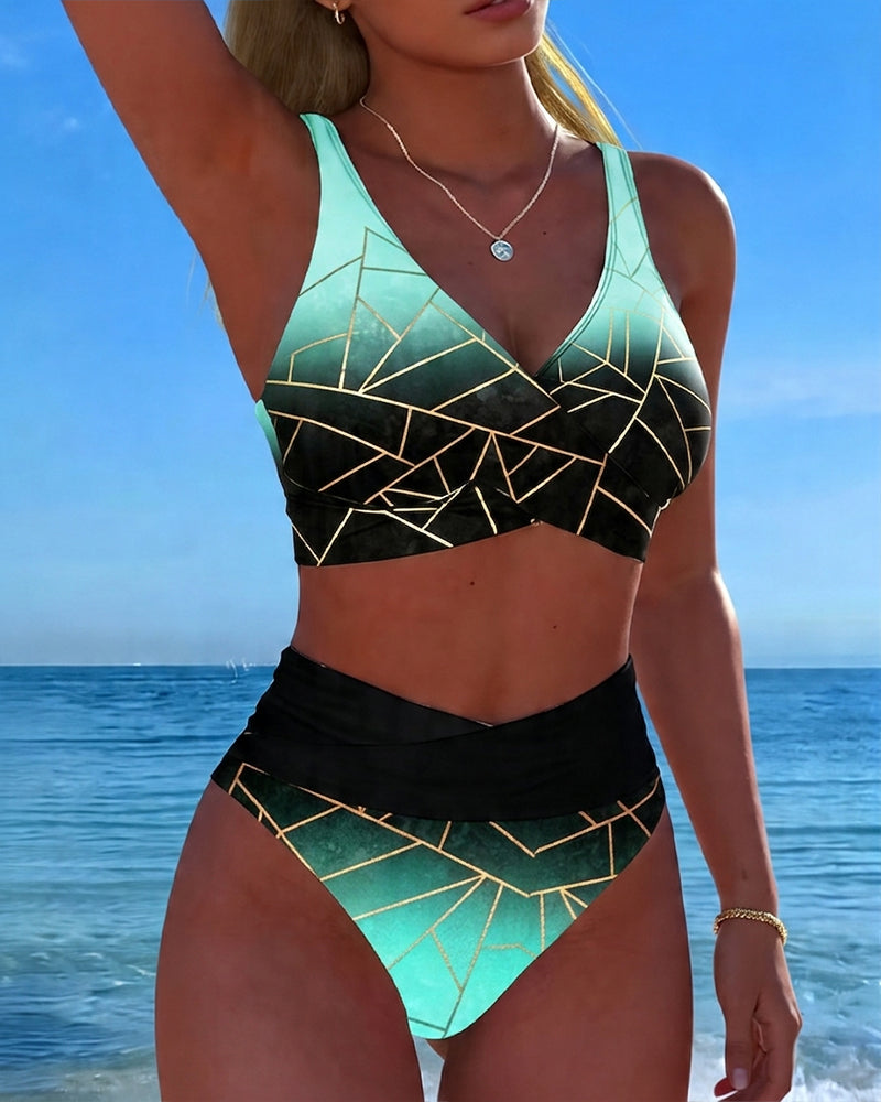 Bikini Sfumato Geometrico Linea