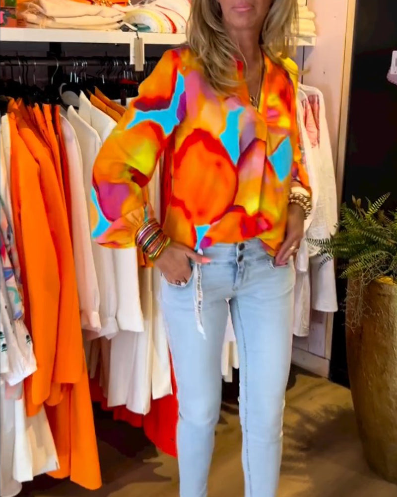 Camicie a maniche lunghe e stile casual colorato