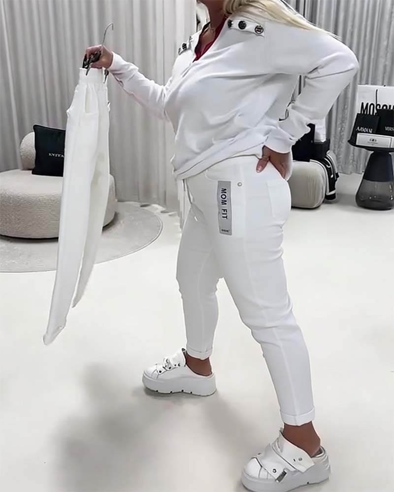Pantaloni Moda Elastico Coulisse