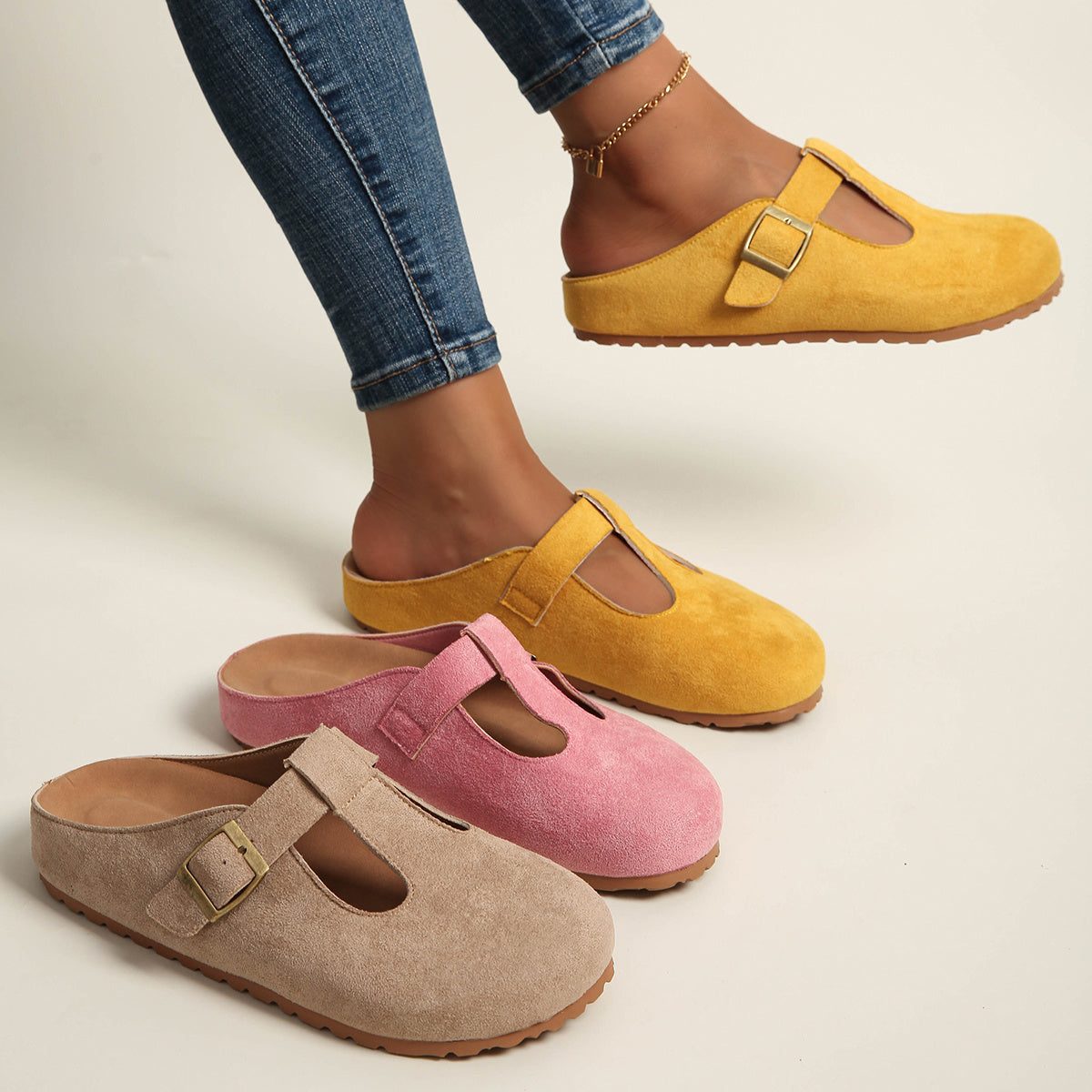 Tahlia | Zoccoli minimalisti con fibbia