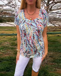 T-Shirt Girocollo Maniche Corte Stampato