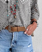 Maglia Fantasia Rombi Traforati Ampia
