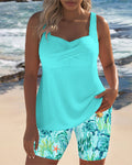 Tankini in stile marinaresco stampato