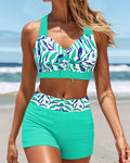 Costume da bagno stampato da vacanza tipo boxer