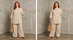 Prue | Completo Tunica Oversize con Pantaloni Larghi