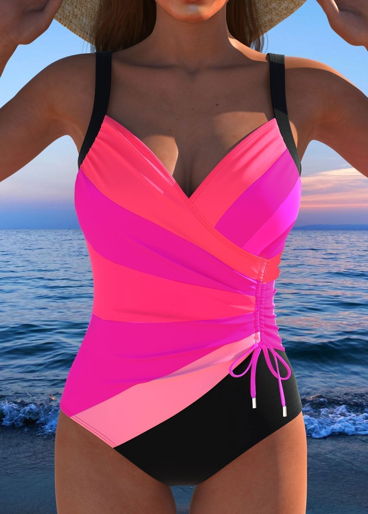 Éloria – Costume da bagno elegante con stampa multicolore