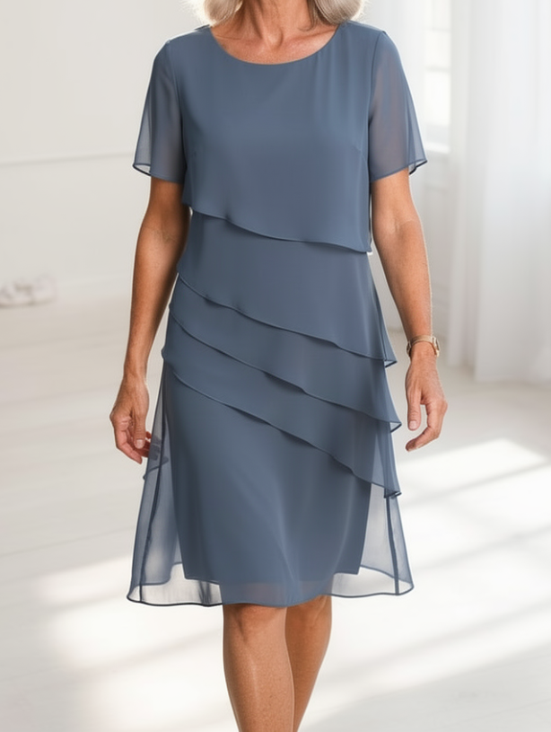 Juliette – Abito elegante e fluido con balze