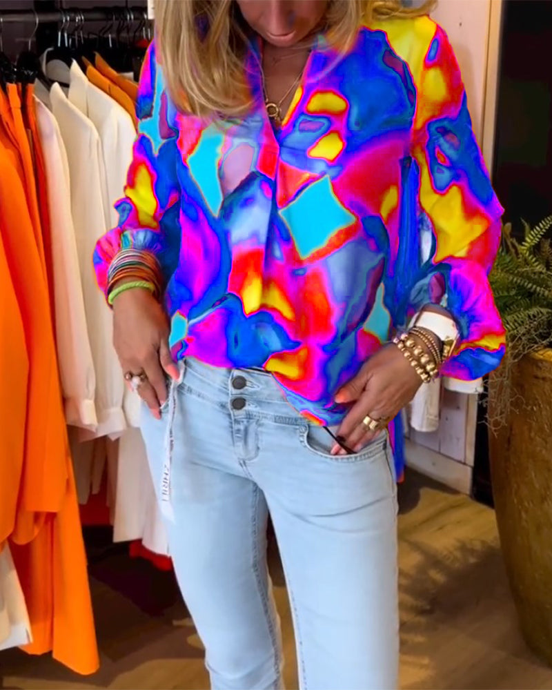 Camicie a maniche lunghe e stile casual colorato