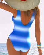 Costume da bagno intero trendy sfumato a torsione