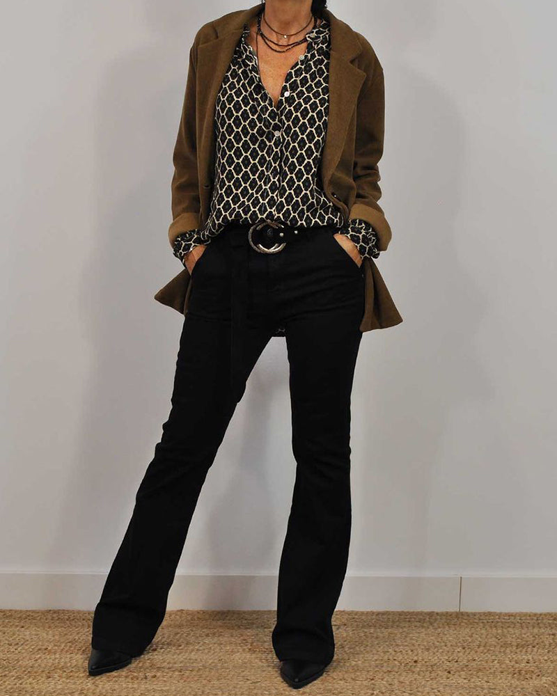 Camicetta casual con scollo a V