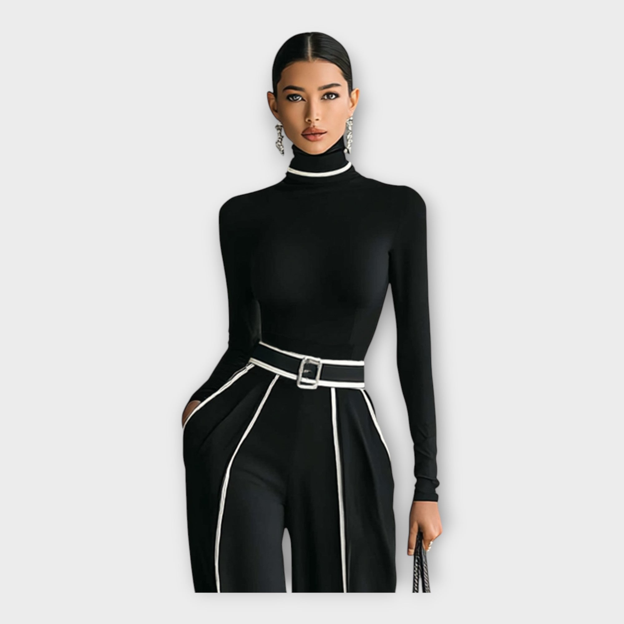 Elegante tuta con un'estetica minimale