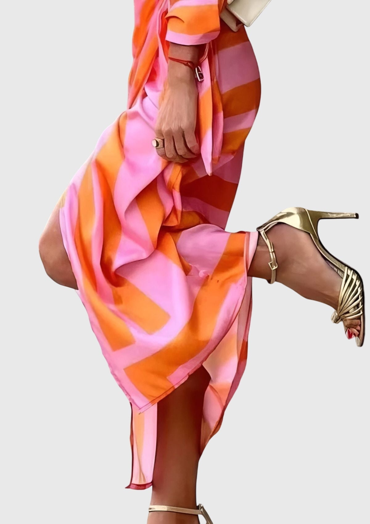 Everly | Abito Elegante Incrociato con Stampa