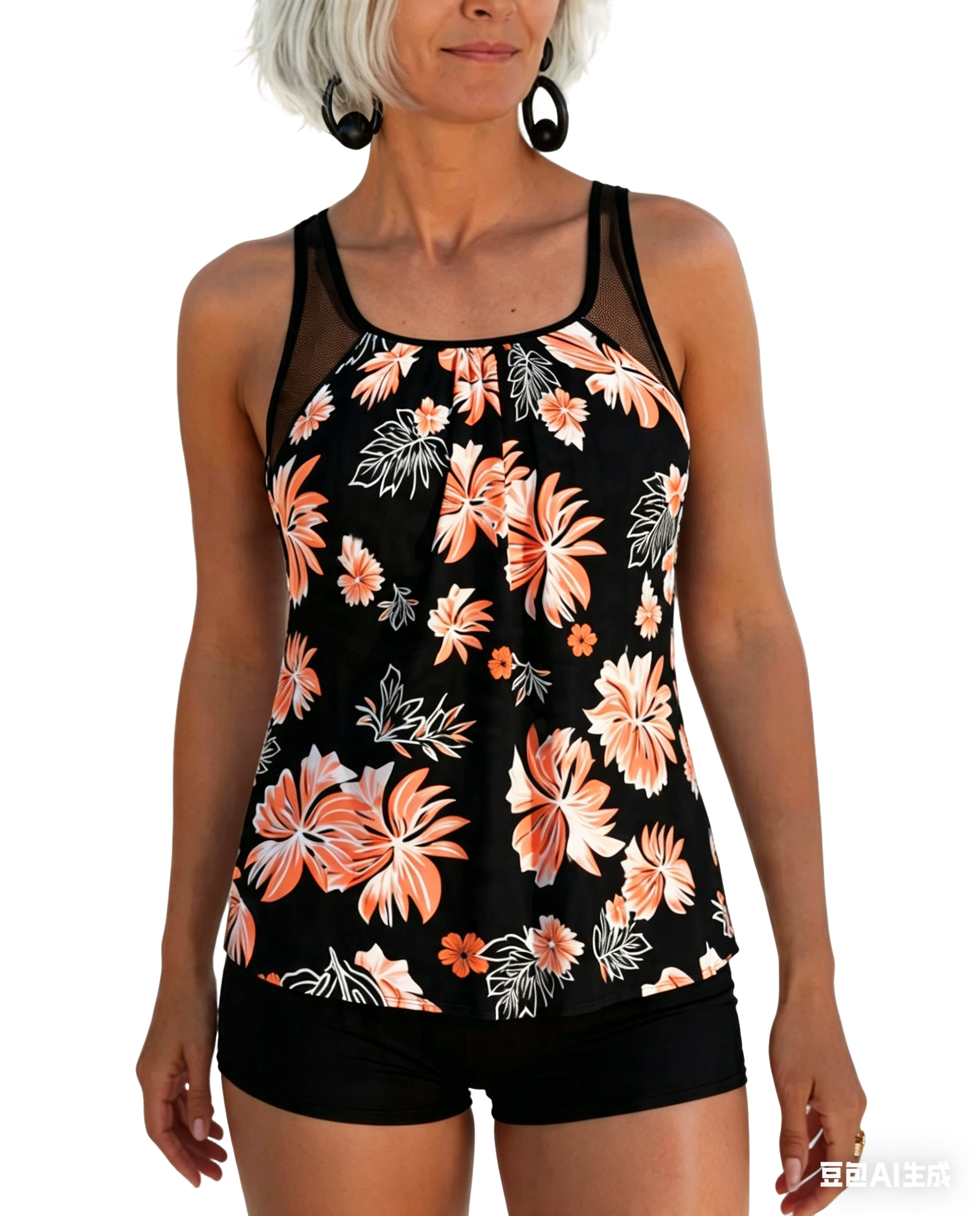 Tankini Copripancia Stampato