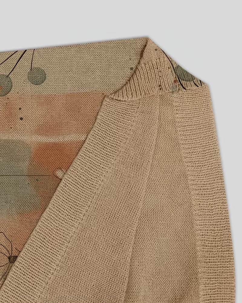 Pullover stampato a maniche corte girocollo