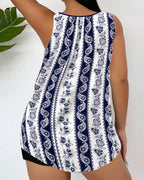 Tankini a due pezzi stampato