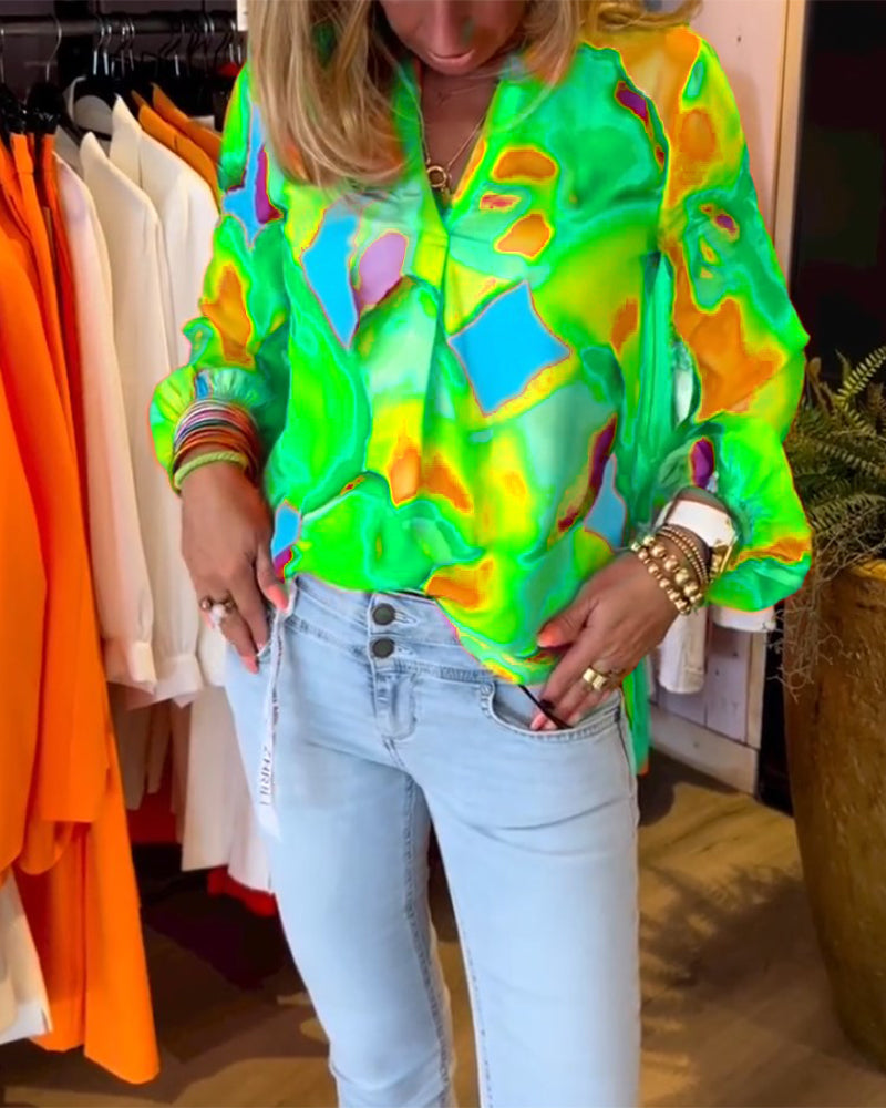 Camicie a maniche lunghe e stile casual colorato