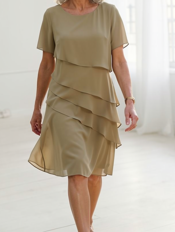 Juliette – Abito elegante e fluido con balze