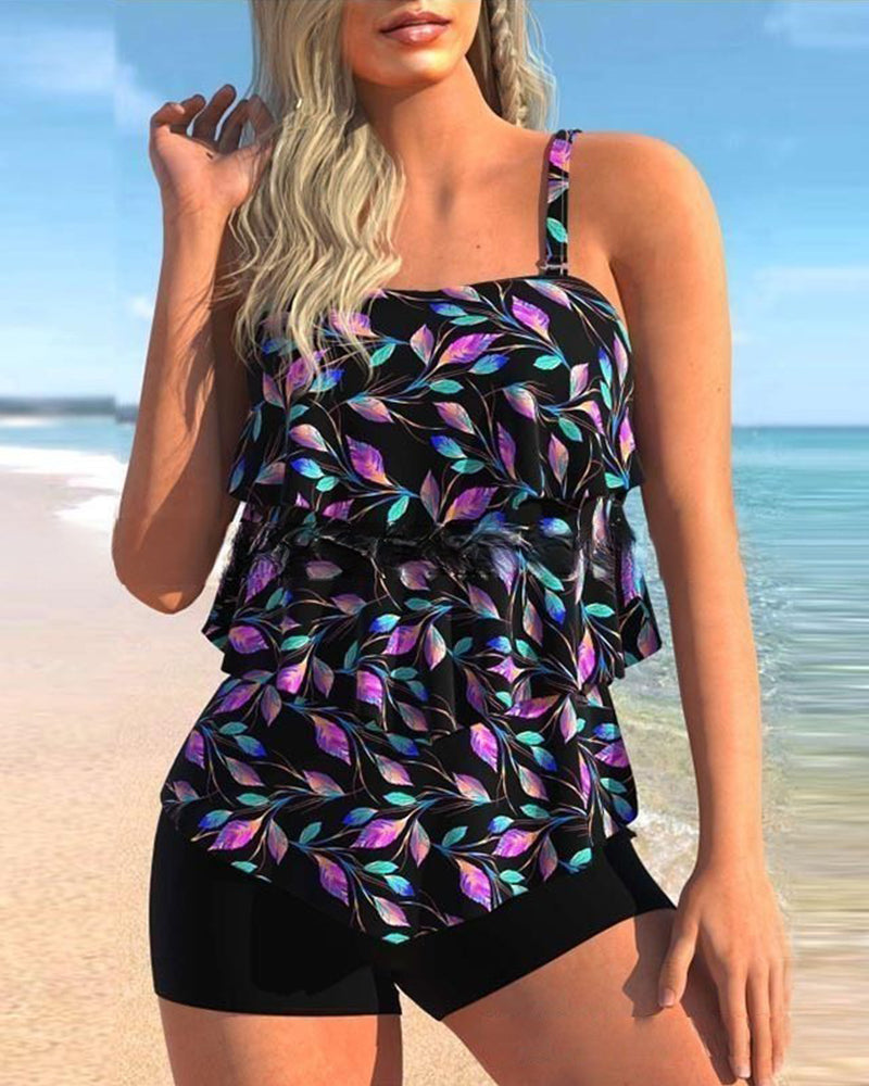 Costume da bagno bikini a due pezzi con gonna